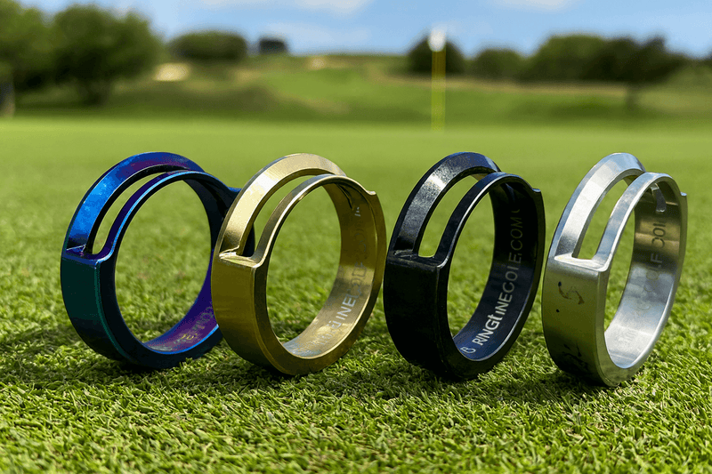 RingLine in gift box on golf towel